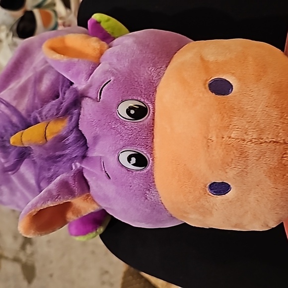 Flip a Zoo 21.5" and Mini 6" Plush Animal 2 in 1 Daphne Dragon & Thea Unicorn - Picture 4 of 7